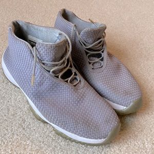 Men’s Nike Air Jordan woven gray sneakers size 12